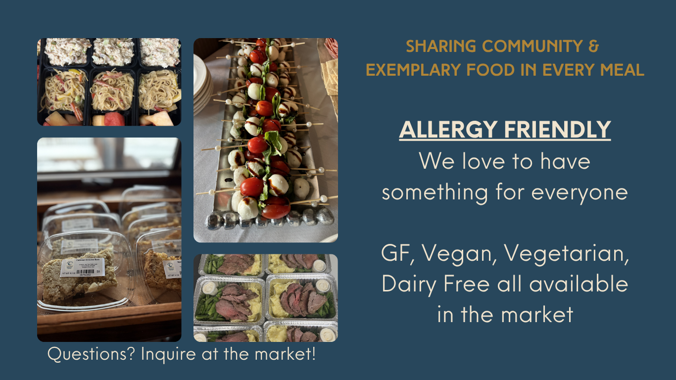 Allergen-friendly options at Moondance Market.